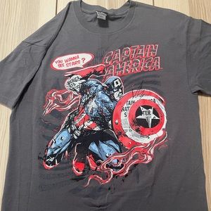 Marvel Mad Engine‎ Captain America Avengers Super Hero Shirt